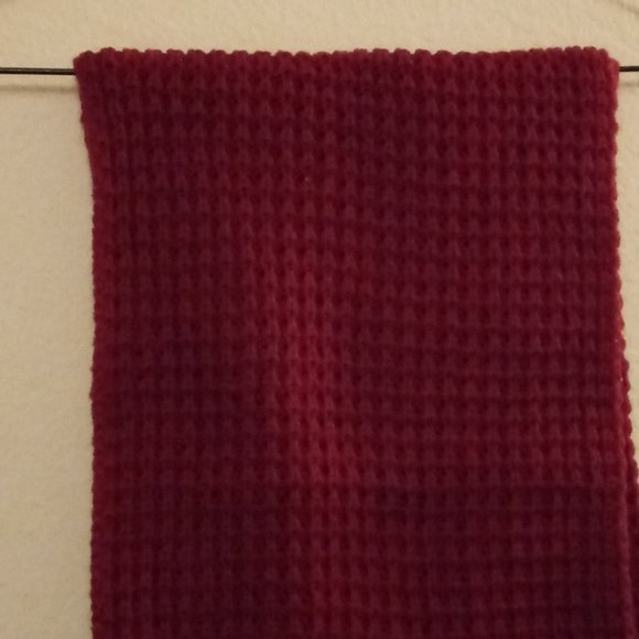 Burgundy Scarf and Head or wristband - Picture 10 of 15